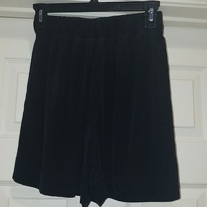Elizabeth Suzann Black Silk Shorts
